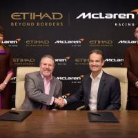 Etihad Airways debutta come official partner della McLaren Racing