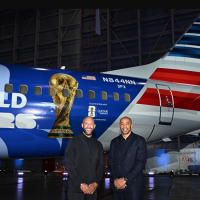 American Airlines: ecco la livrea dedicata ai Mondiali di calcio