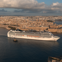 Msc Poesia pronta a salpare verso l'Alaska dopo il refitting