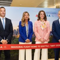 Delta: taglio del nastro per la Roma-Seattle, operativa con 4 voli a settimana