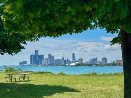 Belle Isle Detroit panorama