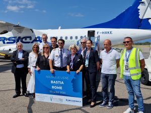 Air Corsica: taglio del nastro per la nuova rotta Bastia-Roma Fiumicino