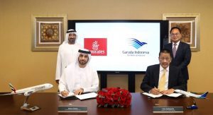 Emirates in codeshare con Garuda Indonesia, da gennaio 2022