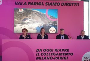 E’ ripartito oggi il collegamento Tgv Inoui sulla Milano-Parigi