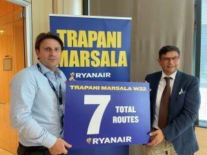 Ryanair e l’inverno da Trapani Marsala: 7 rotte per 58 voli settimanali