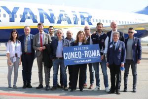 Ryanair apre la Cuneo-Roma Fiumicino con cinque frequenze settimanali