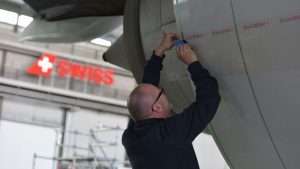 Swiss: l’intera flotta di B777-300Er è dotata di AeroShark per ridurre le emissioni di CO2