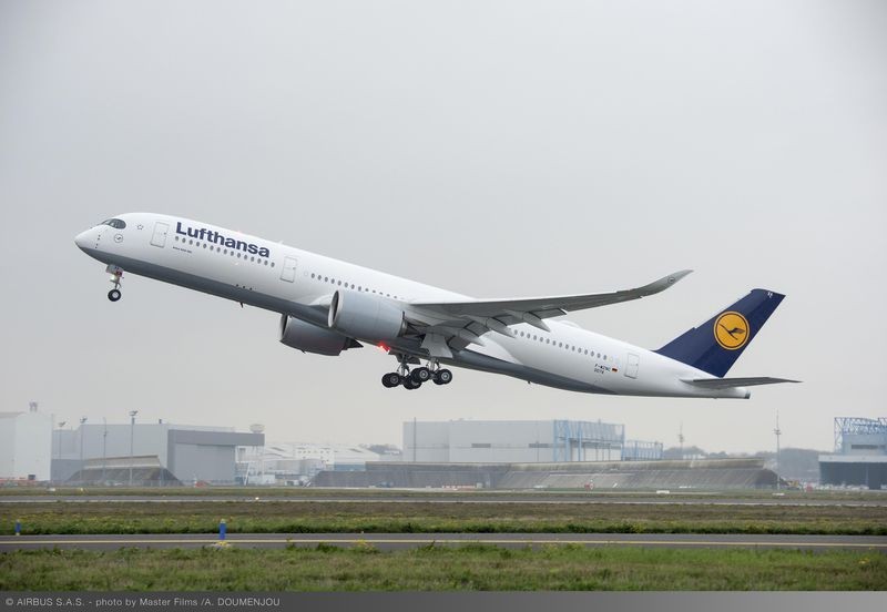 Lufthansa ha ricevuto il primo A350 XWB