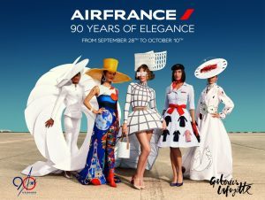 Air France compie 90 anni: l’eleganza in mostra alle Galeries Lafayette