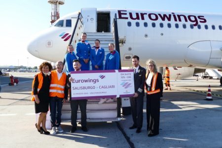 Eurowings: poker su Cagliari con la nuova rotta stagionale per Salisburgo