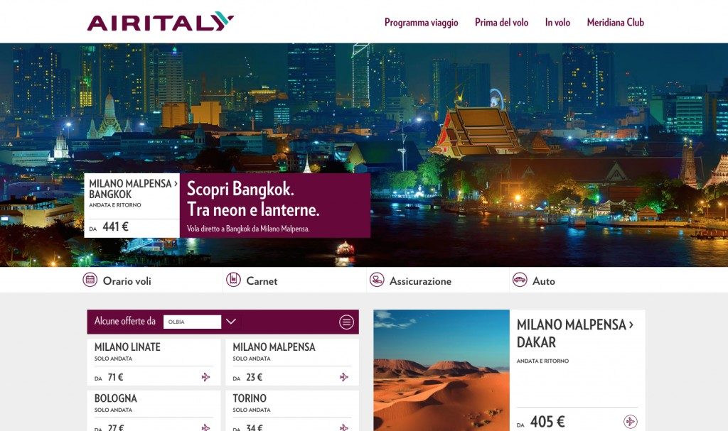 Air Italy oggi decolla ufficialmente. Online il nuovo sito web