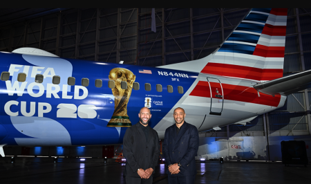 American Airlines: ecco la livrea dedicata ai Mondiali di calcio