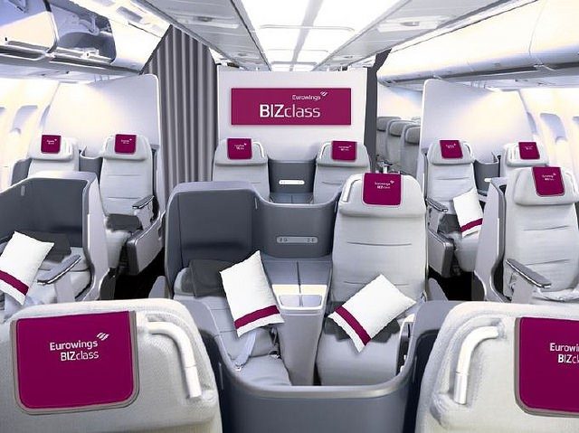 Eurowings: debutta nel 2018 la nuova cabina BIZclass