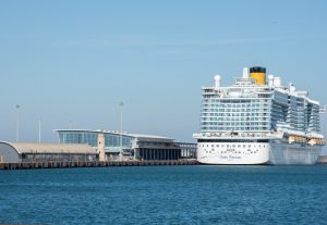 Costa Toscana arriva a Civitavecchia per la presentazione in anteprima della nave