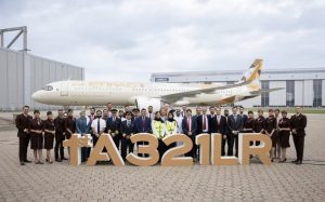 Etihad Airways: in flotta il primo Airbus A321Lr, che entrerà in servizio il 1° agosto