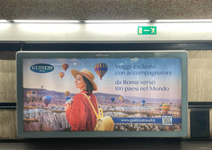 Nuova campagna pubblicitaria Guiness nella metrò capitolina