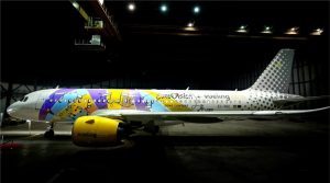 Vueling è il vettore ufficiale dell’Eurovision Song Contest: livrea dedicata e attività ad hoc
