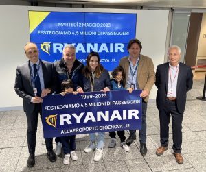 Ryanair a Genova con 4,5 milioni di passeggeri e un network di 12 destinazioni per l’estate