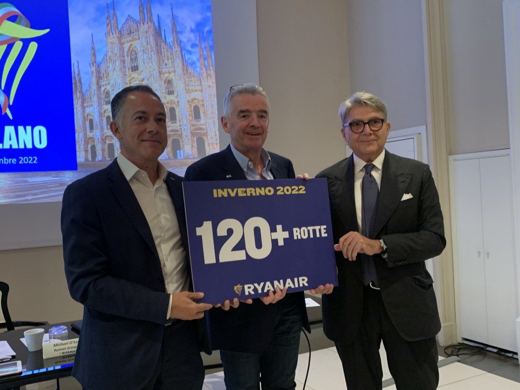 L’inverno italiano di Ryanair: “Continuiamo a crescere, +20% sul 2019”