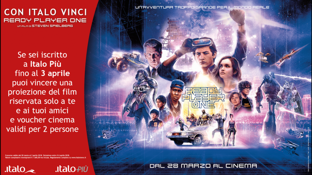 Con Italo si va a vedere l’ultimo film di Spielberg