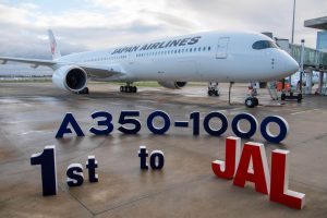 Japan Airlines, in flotta il primo A350-1000: debutto sulla Tokyo Haneda-New York Jfk