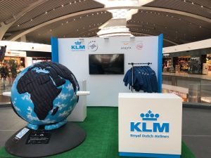Klm e Armata di Mare per la sostenibilità: temporary shop al T3 di Fiumicino