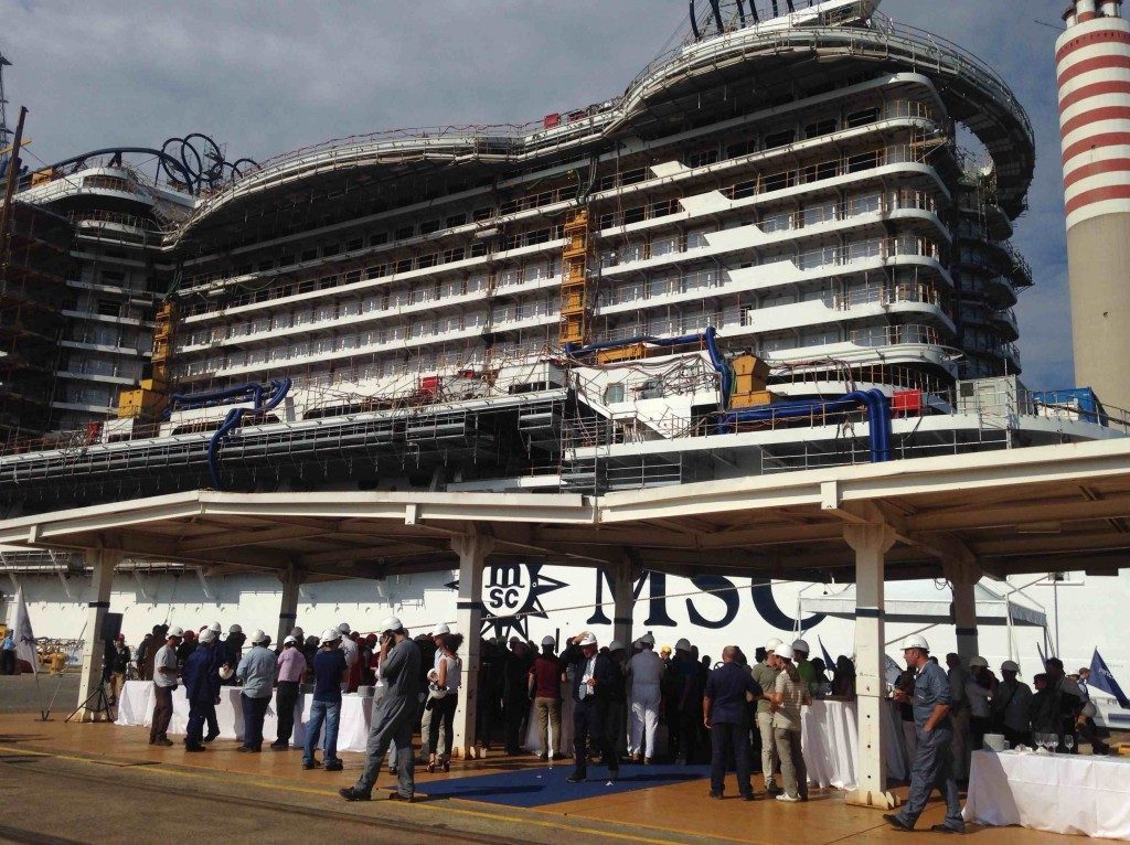 Msc Crociere: a Monfalcone il float out di Seaview