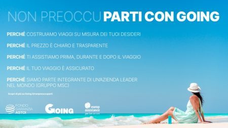 Non preoccuParti con Going: al via la campagna per rassicurare i viaggiatori