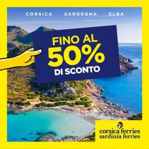 Nuova promo Corsica Sardinia Ferries: 50% di sconto fino al 28 maggio