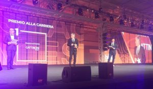 Franco Gattinoni ritira il premio alla carriera
