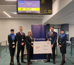 Air Serbia operativa sulla Belgrado-Catania con due voli alla settimana