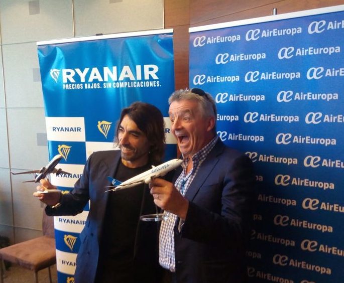 Ryanair ed Air Europa alleate sulle rotte transatlantiche