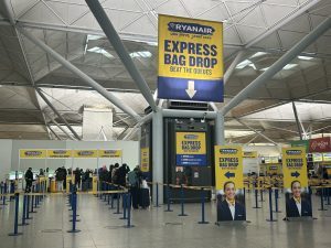 Ryanair: dal 10 novembre check-in e bag drop chiudono 60 min. dal decollo