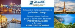 San Marino Viaggi e Vacanze: disponibili a disegnare programmi speciali a quattro mani