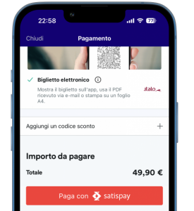 Trainline: ora i biglietti si pagano anche attraverso Satispay