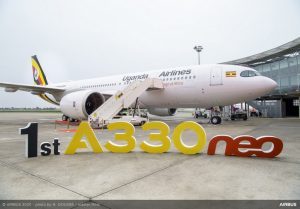 Uganda Airlines: in flotta il primo A330neo, presto i voli verso Europa, Asia e Medio Oriente