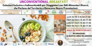 Al via dal 31 gennaio la seconda edizione dell’Unconventional Breakfast Challenge