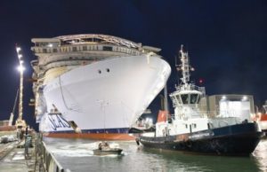 Rcl: float out per la Utopia of the Seas agli Chantiers de l’Atlantique di Saint-Nazaire