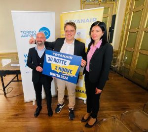 Ryanair: 30 rotte nel network invernale da Torino, incluse tre nuove