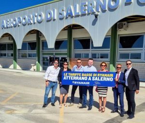Ryanair decollerà da Salerno in agosto verso Londra, Milano Bergamo e Torino
