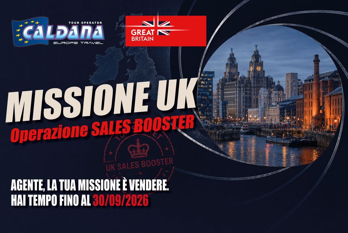 Caldana Europe Travel e VisitBritain lanciano “Missione UK: Operazione Sales Booster”, il contest B2B a tema 007 per le agenzie di viaggio