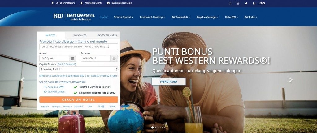 Inclusive Hotel, è online su bestwestern.it la nuova sezione