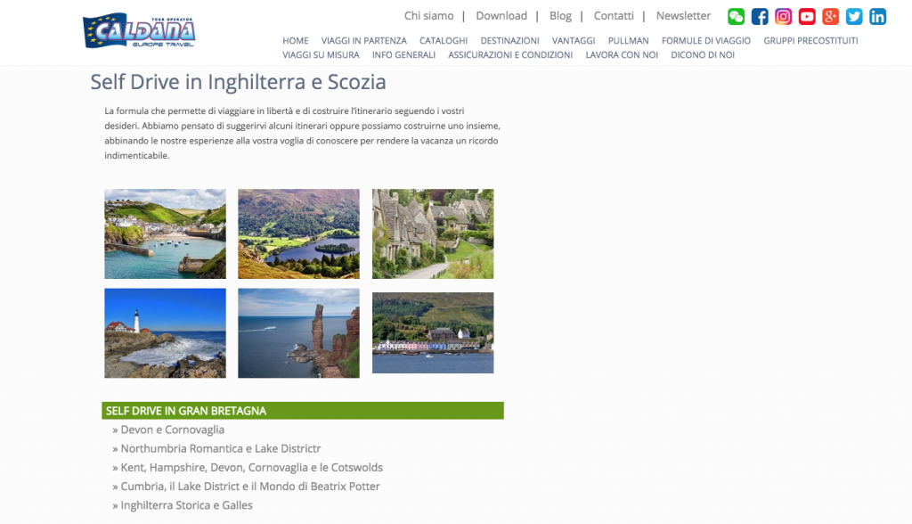 Caldana Europe Travel ripropone i self drive in Gran Bretagna