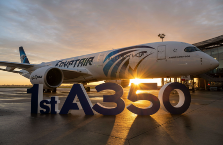 Egyptair: entra in flotta il primo dei 16 Airbus A350-900 ordinati