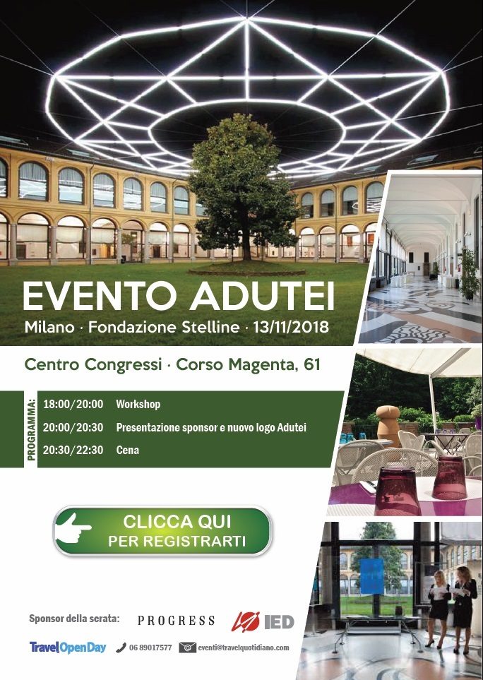 Adutei e Travel Open Day: aperte le iscrizioni per il 13 novembre