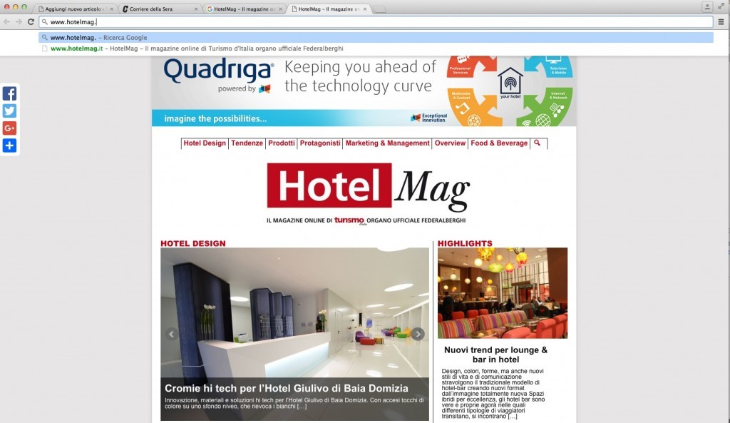 Federalberghi si lancia nell’editoria online con hotelmag.it