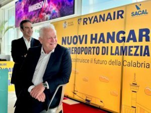 Ryanair investe 15 mln di euro in Calabria per la realizzazione di due nuovi hangar