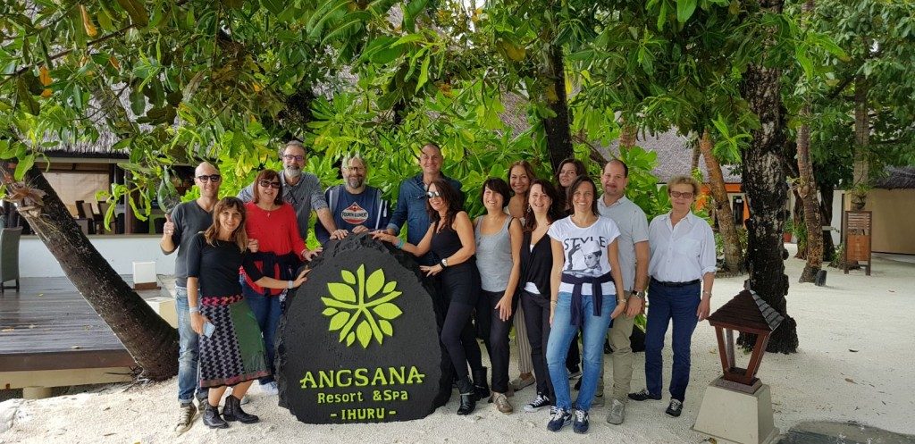 Gattinoni alle Maldive con le adv Iata partner che si sono distinte per il bt di Alitalia