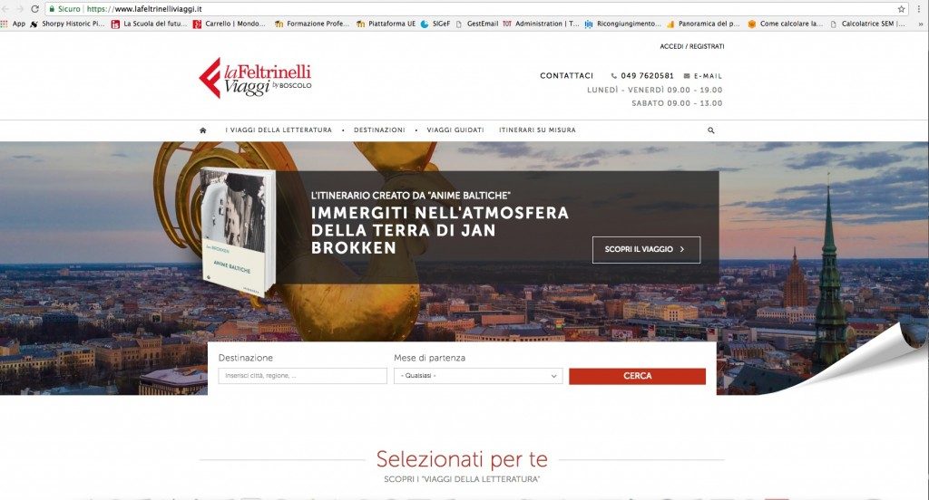 Da oggi laFeltrinelli Viaggi. I viaggi partono dai libri. Accordo con Boscolo