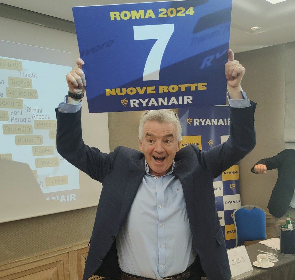 O’Leary, Ryanair: “Ota pirata, rincari da truffa. Governo contro competitività”